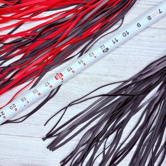 Leather Red and black Whip Riding Horse Whip Equestrian Horse Flogger riding - Picture 5 of 6